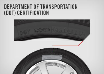 tire showing DOT information