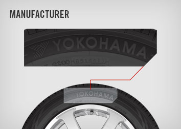tire showing manufacturer